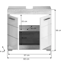 Waschbeckenunterschrank Kwesina*Pharao24 Discount