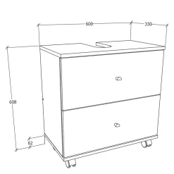 Sale Waschbeckenunterschrank Roselina Waschbeckenunterschränke|Bad Unterschränke