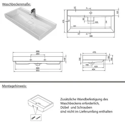 Waschbeckenunterschrank Typon*Pharao24 Best