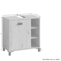 Waschbeckenunterschrank Viana*Pharao24 Hot