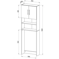 New Waschmaschinen Schrank Lymesca Bad Hochschränke