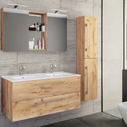 Outlet Waschplatz Set Lasina Badmöbel Sets