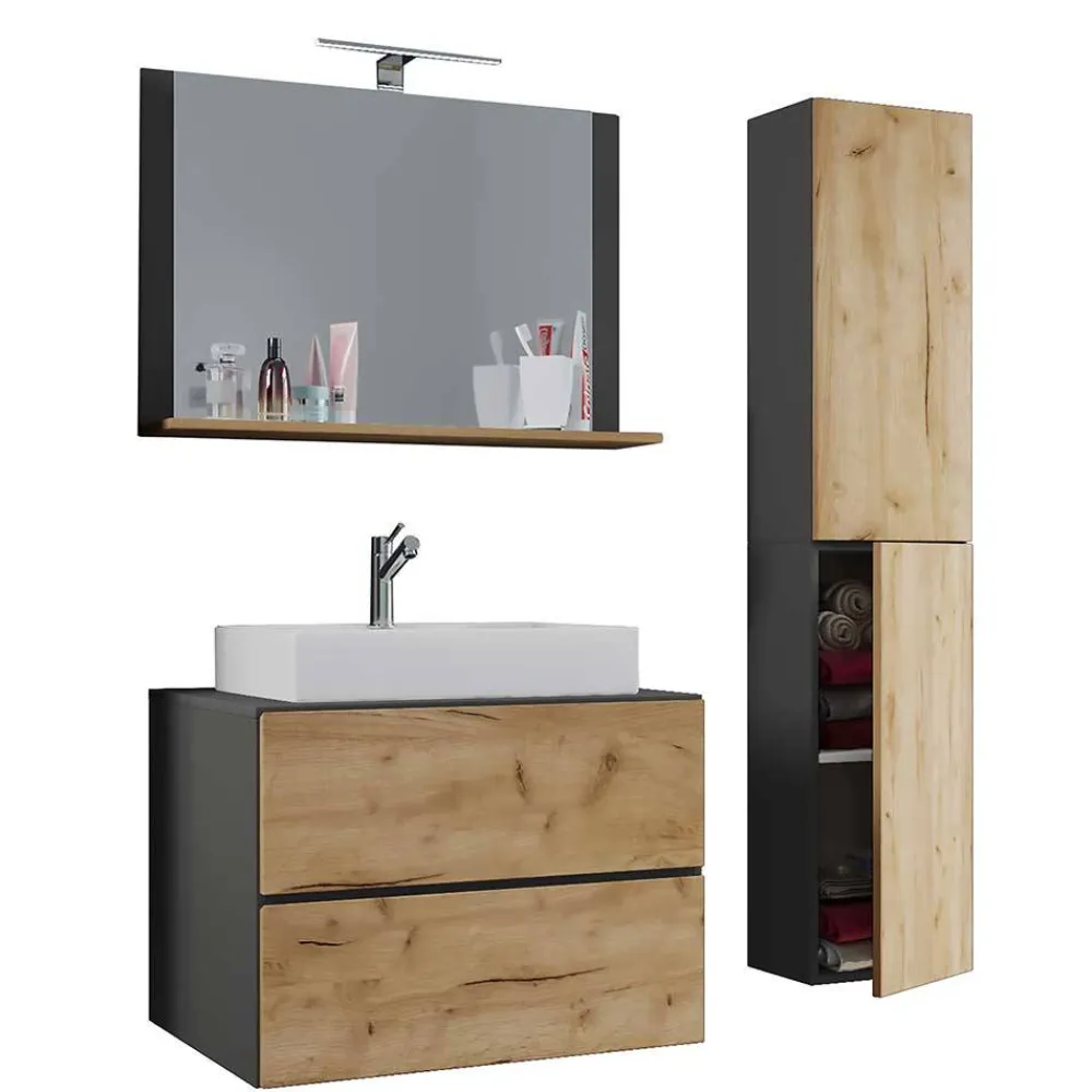 Waschplatz Set mit Keramikbecken Socotta*Pharao24 Clearance