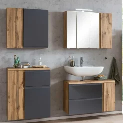 New Waschplatz Set mit LED Fregato Badmöbel Sets