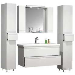 Waschplatz Set mit Spiegelschrank Valtte*Pharao24 Online