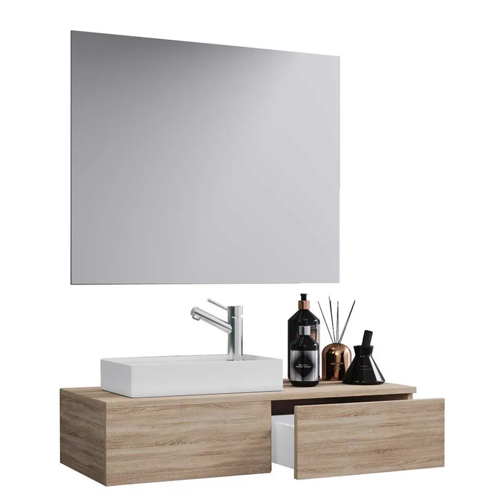 Best Waschplatz Set mit Spiegel Acasa Badmöbel Sets