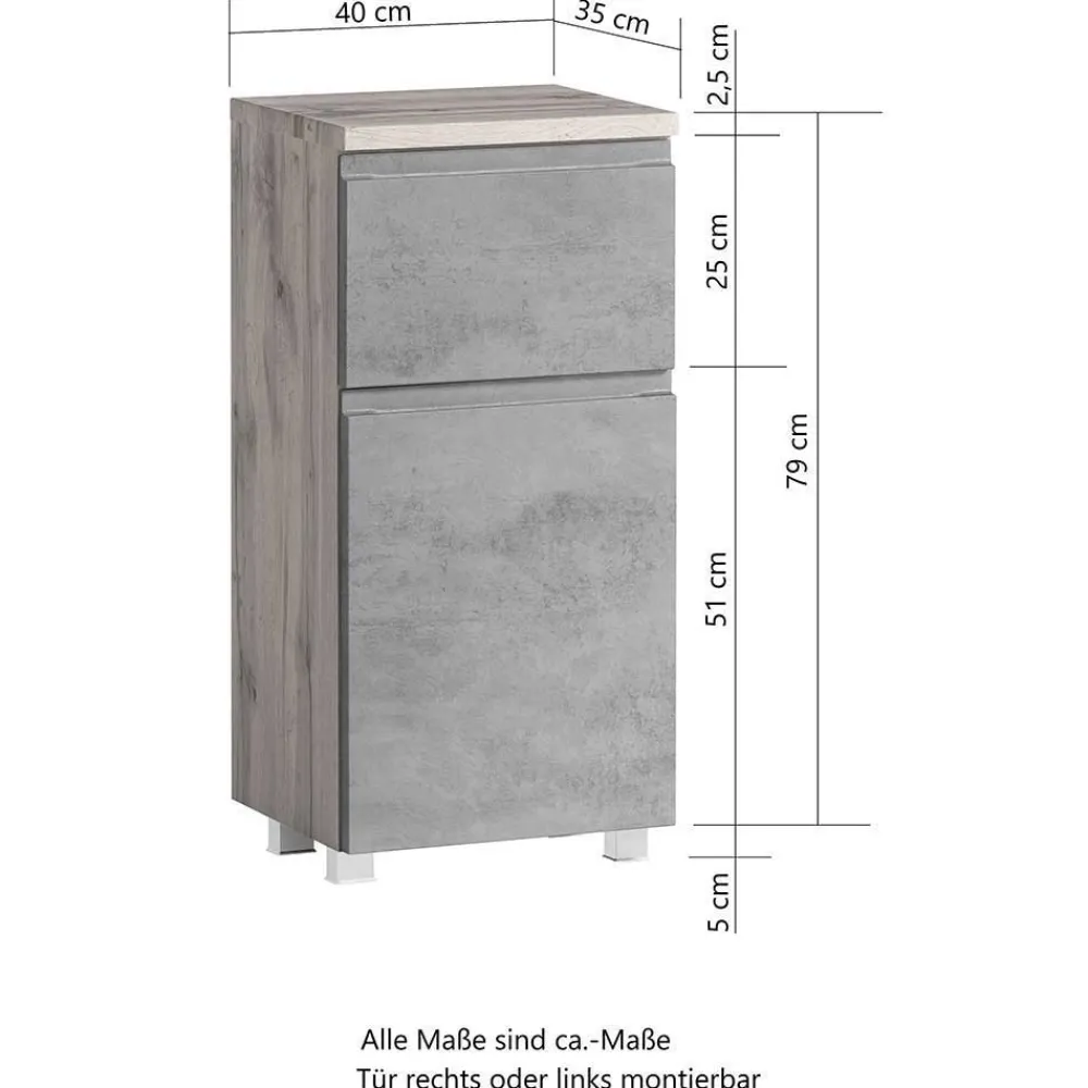 Best Waschplatz Set modern Fregato Badmöbel Sets