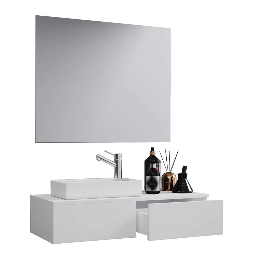 Waschplatz Set modern weiß Sevila*Pharao24 Hot