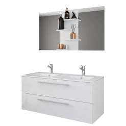 Waschplatz Set weiß 2 Personen Dango*Pharao24 Discount