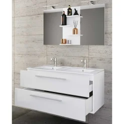 Waschplatz Set weiß 2 Personen Dango*Pharao24 Discount