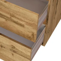 New Waschtisch und LED Spiegelschrank Dolveran Badmöbel Sets