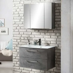 Best Waschtisch und Spiegelschrank Sastiza Badmöbel Sets