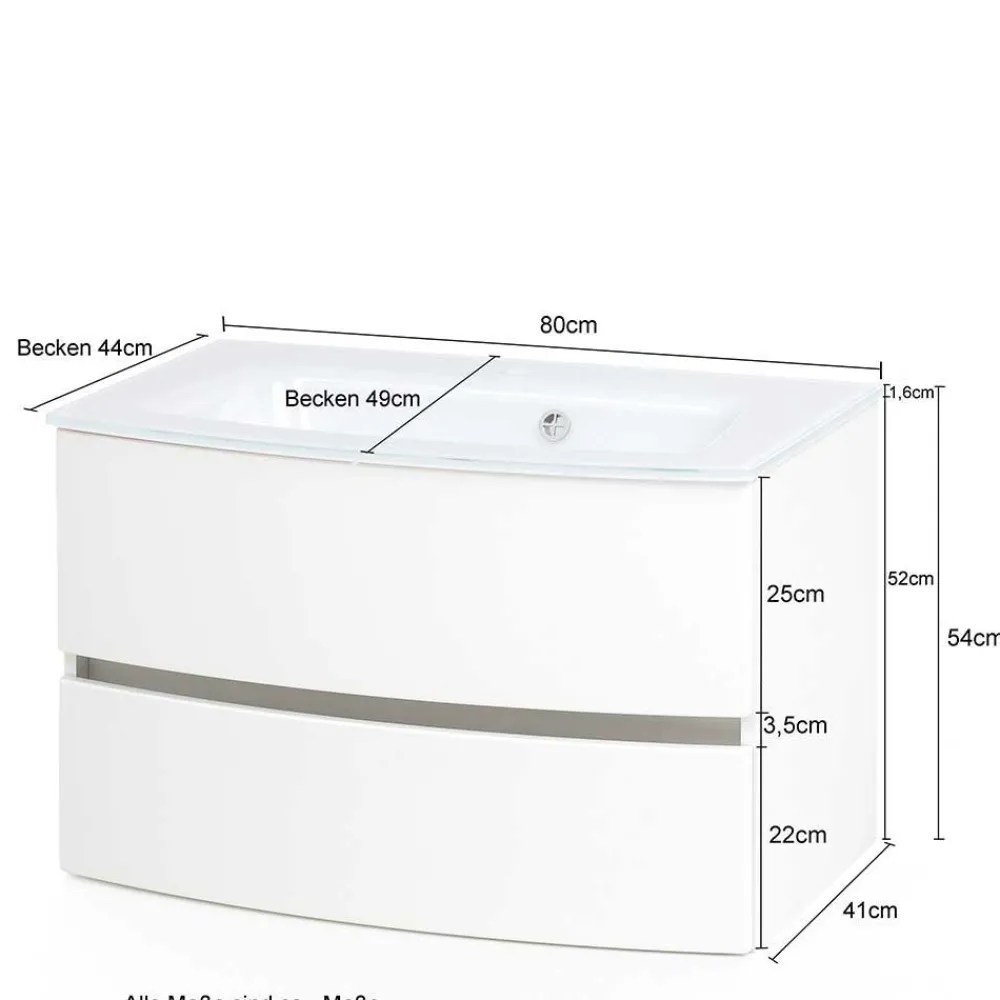 Waschtischkommode Vedencian Waschbeckenunterschränke