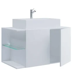 Hot Waschtischschrank mit Becken Pseidoca Waschbeckenunterschränke|Bad Unterschränke