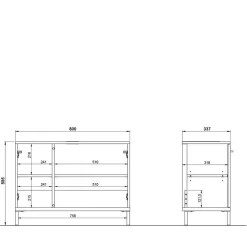 Waschtischschrank Sisam*Pharao24 Discount