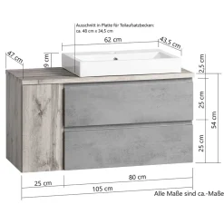 Waschtischschrank Tagma*Pharao24 Best