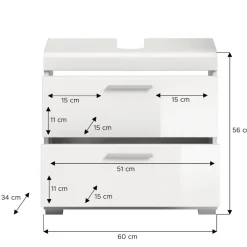 Waschtischunterschrank Bird Waschbeckenunterschränke|Bad Unterschränke