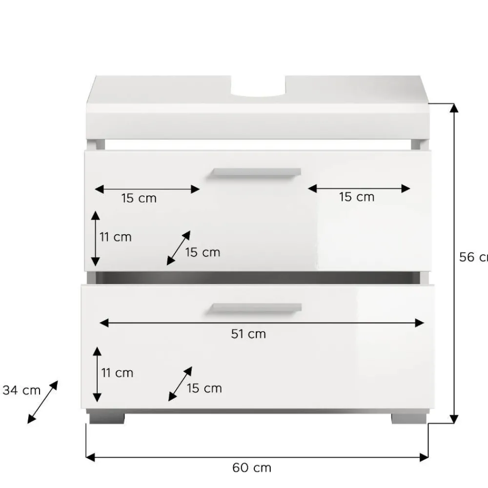 Waschtischunterschrank Bird Waschbeckenunterschränke|Bad Unterschränke