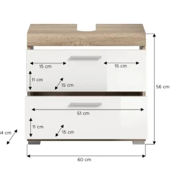 Waschtischunterschrank Kwesina*Pharao24 Outlet
