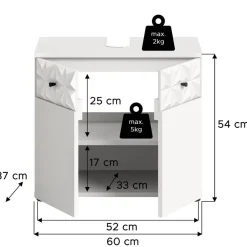 Hot Waschtischunterschrank Meteora Waschbeckenunterschränke|Bad Unterschränke