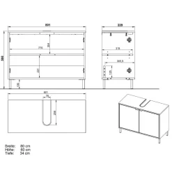 Waschtischunterschrank Ronny*Pharao24 Outlet