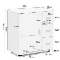 Weiße Badkommode Salverna*Pharao24 Hot