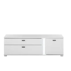 Discount Weiße Design Wohnwand Constantin Moderne Wohnwände|Wohnwand 250 Cm