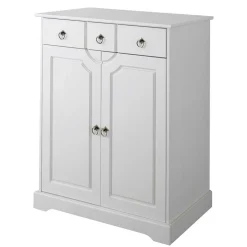 Weiße Dielen Kommode Xisin*Pharao24 New