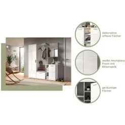 Best Weiße Dieleneinrichtung Ampiano Garderobensets