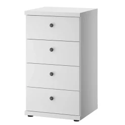 Outlet Weiße Hochkommode Tudana Hochkommoden