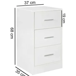 Sale Weiße Kommode Leath Nachtkommoden|Nachttisch