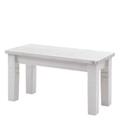 Clearance Weiße Massivholz Bank Kalimba Küchenbank|Holzbänke