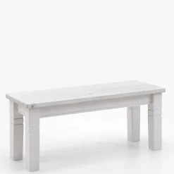 Clearance Weiße Massivholz Bank Kalimba Küchenbank|Holzbänke
