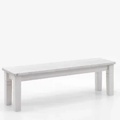 Clearance Weiße Massivholz Bank Kalimba Küchenbank|Holzbänke