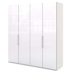 Weißer Falttürenschrank Grinzia*Pharao24