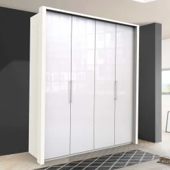 Weißer Falttürenschrank Grinzia*Pharao24