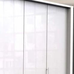 Weißer Falttürenschrank Grinzia*Pharao24