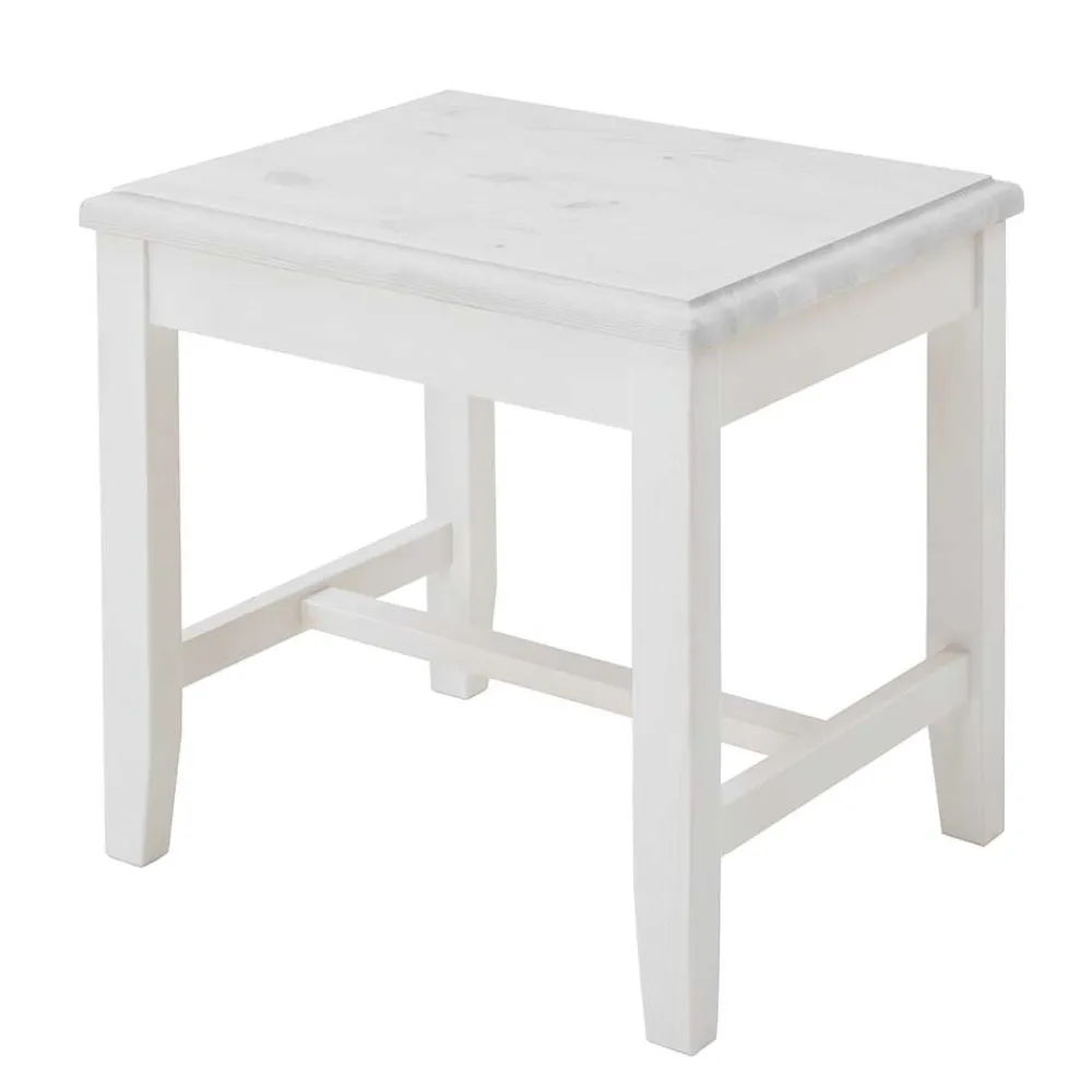 Discount Weißer Holzhocker Mures Hocker|Sitzhocker