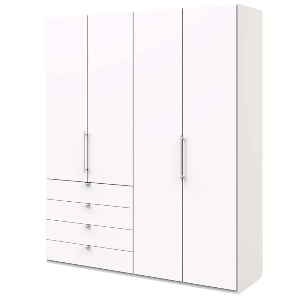 Clearance Weißer Kleiderschrank Emiliano Jugendkleiderschrank