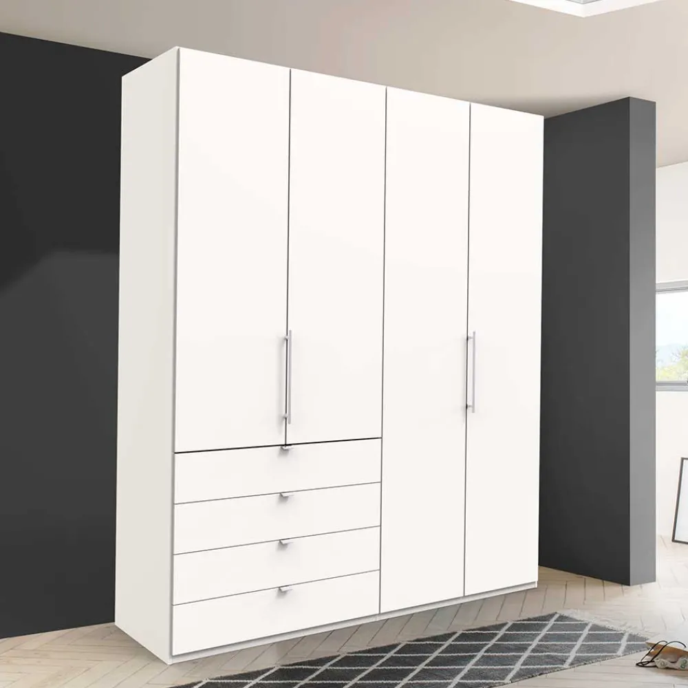 Clearance Weißer Kleiderschrank Emiliano Jugendkleiderschrank