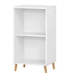 Outlet Weißes Aktenregal Palencial Massivholzregale|Standregale