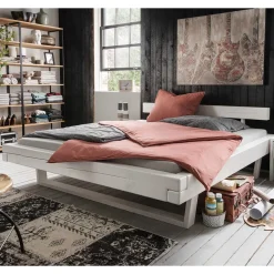 Weißes Balkenbett Prozatura*Pharao24 Sale