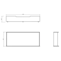 Weißes Bett Vomano*Pharao24 Sale