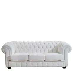 Weißes Chesterfield Sofa Jymm*Pharao24 Best