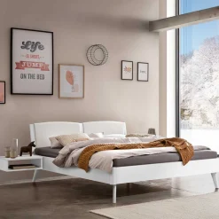 Weißes Doppelbett Lesgon*Pharao24 Outlet