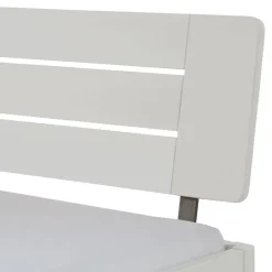 Clearance Weißes Doppelbett Sharay Massivholzbetten