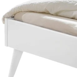 Clearance Weißes Doppelbett Sharay Massivholzbetten