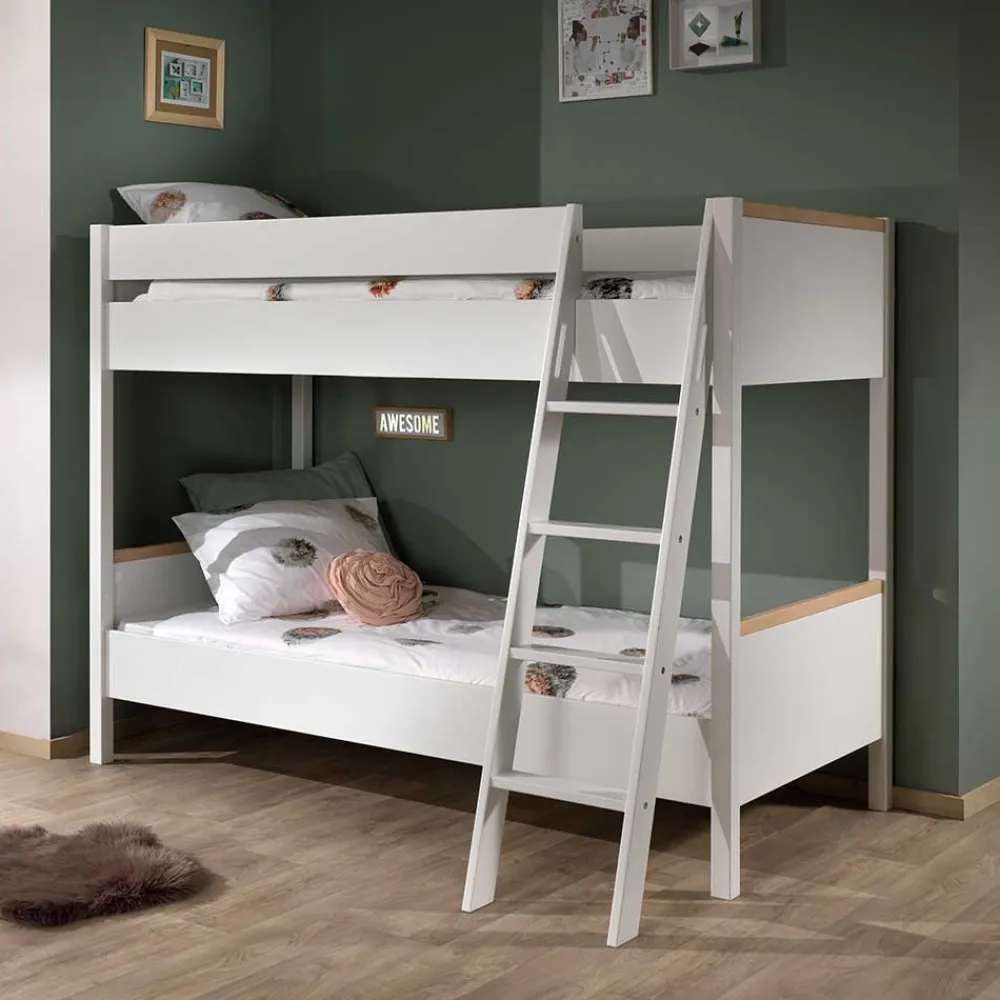 Clearance Weißes Etagenbett Vakuum Kinder Kinderbetten|Etagenbetten