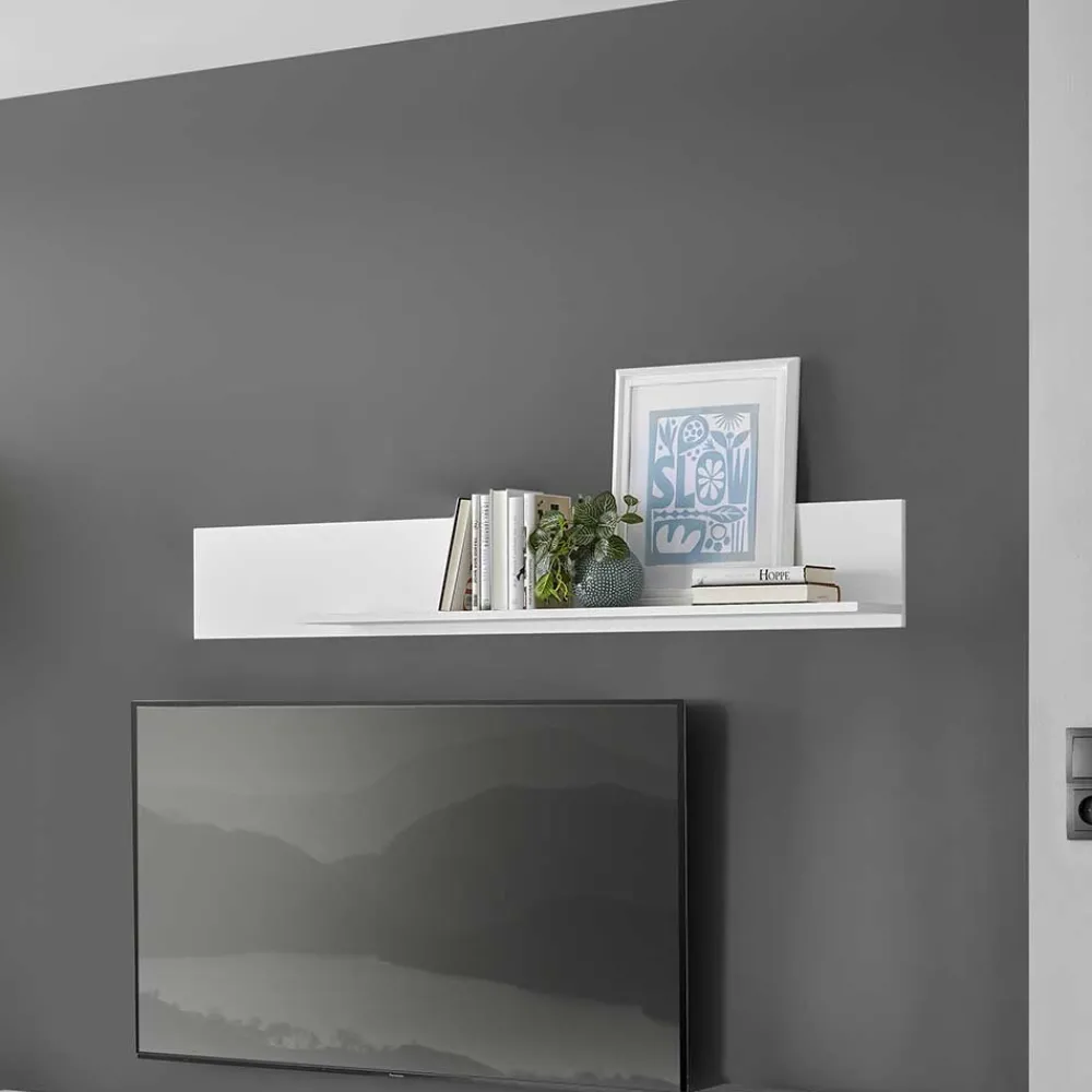 Weißes Wandregal 150 cm Paros Wandregale
