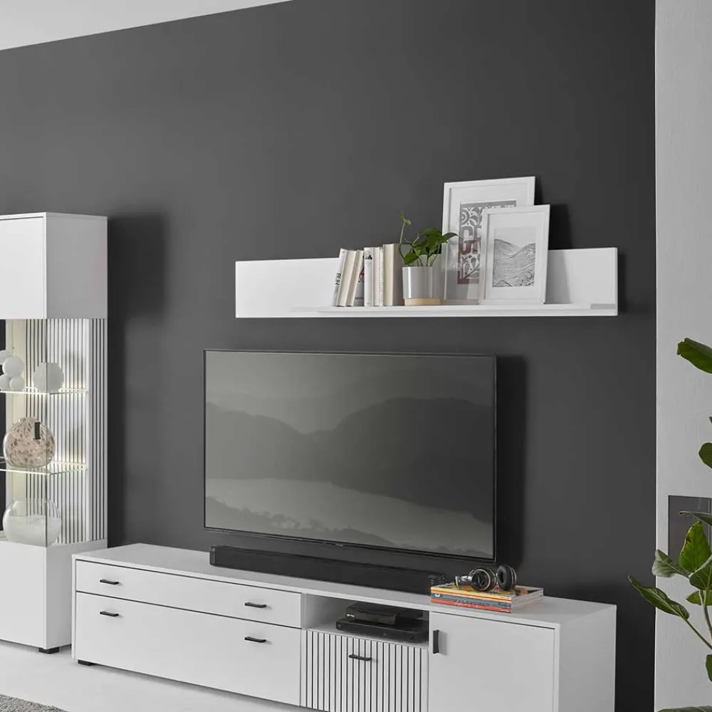 Weißes Wandregal 150 cm Paros Wandregale